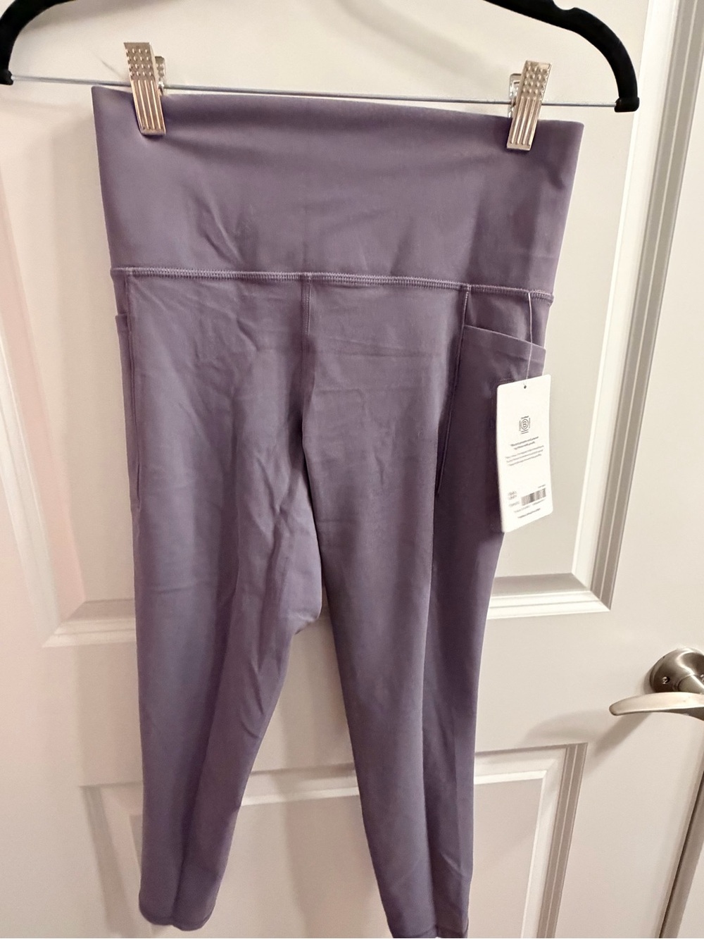 Athleta Lavender Performance Leggings with Side Pocket